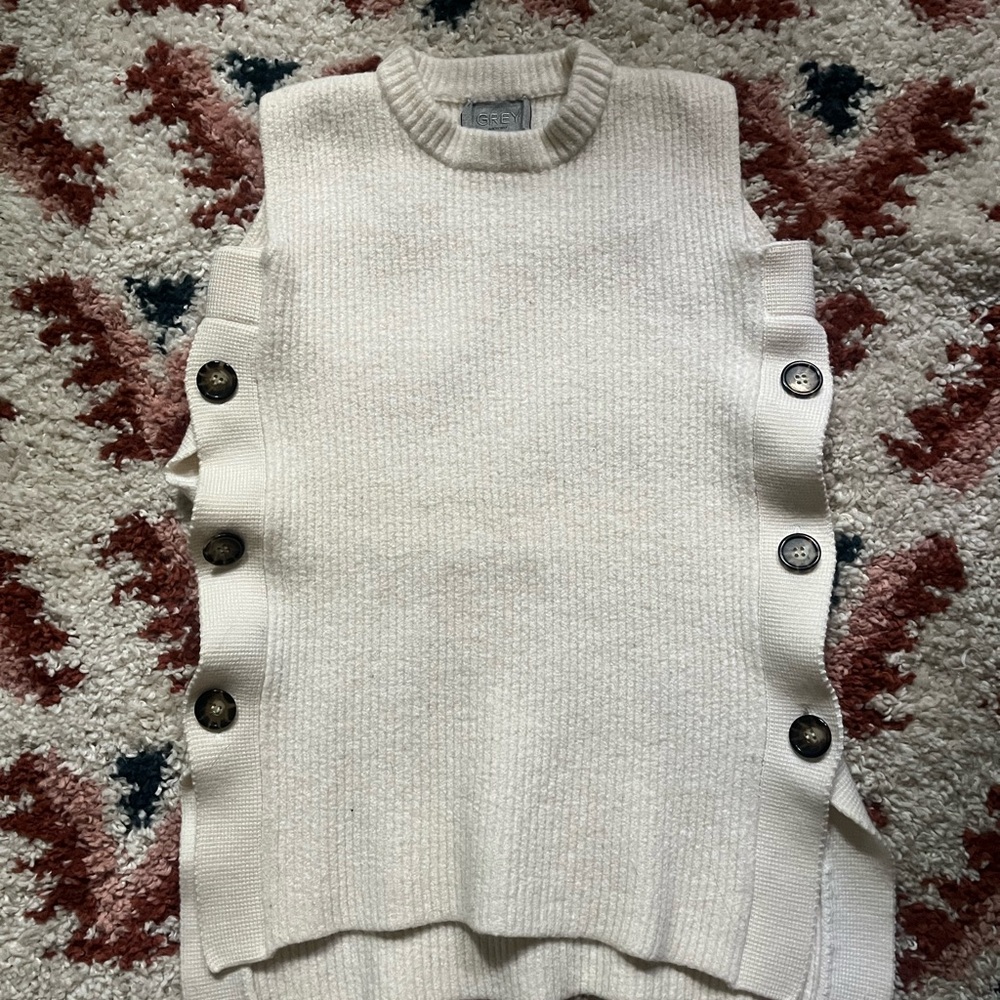 Cozy Cream Sweater Vest by Jason Wu